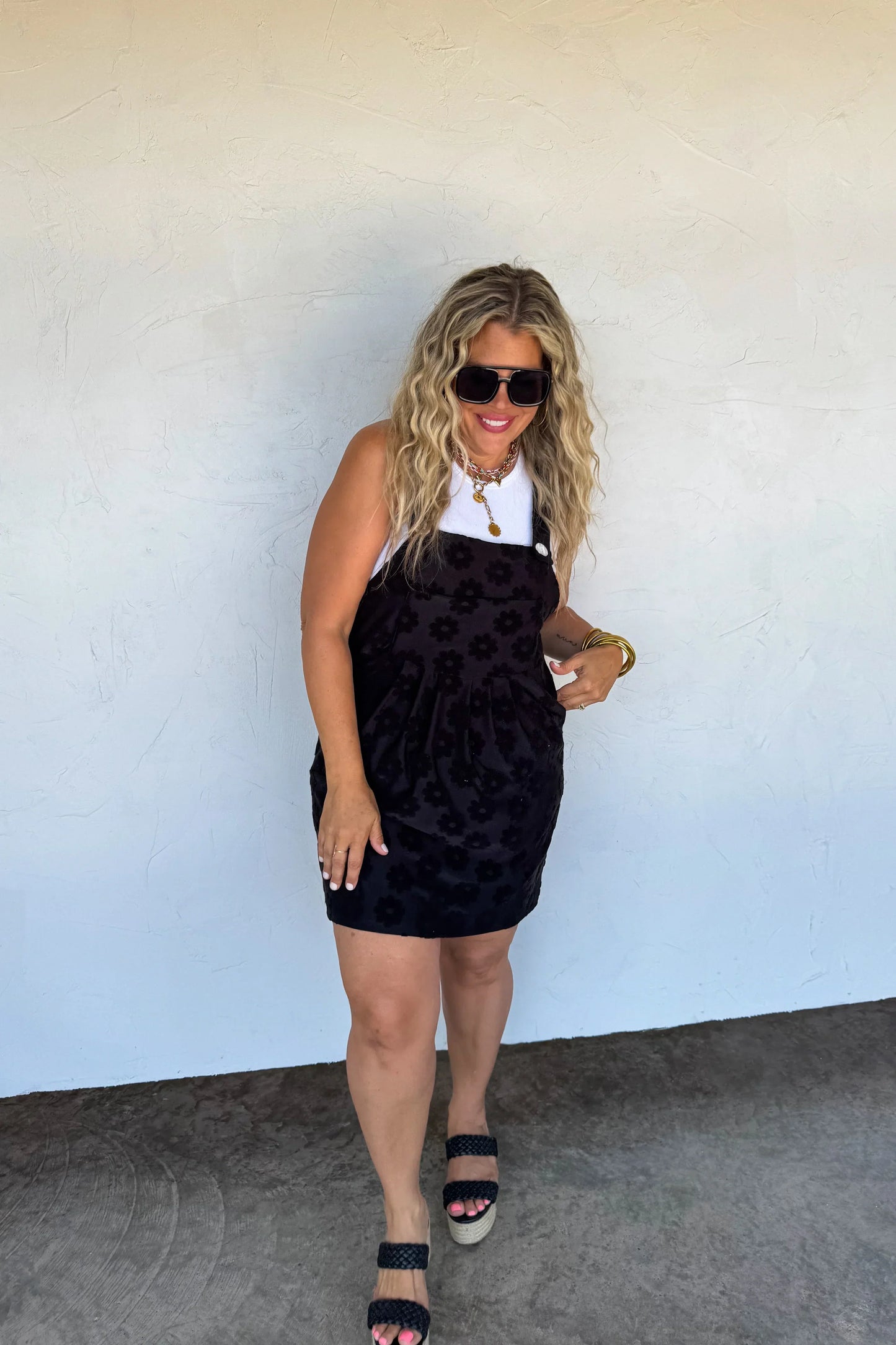 Hazel Blues® |  Sunshine & Daisies Overall Dress