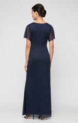 SL Fashions 9133233 Long Formal Mother of the Bride Slit Dress