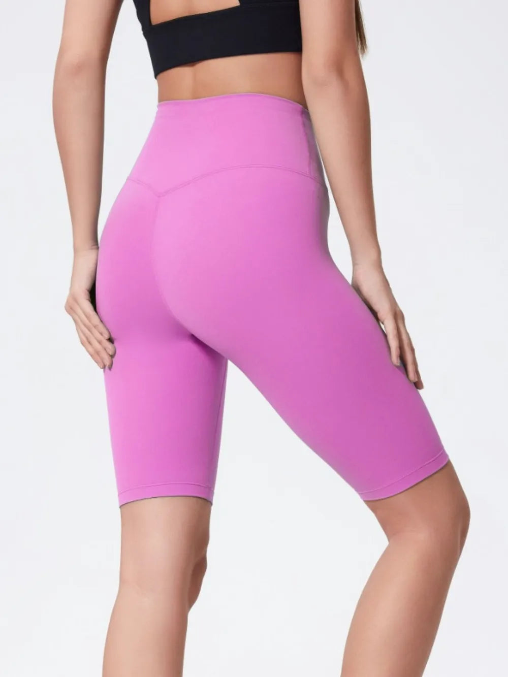 Hazel Blues® |  Millennia High Rise Wide Waistband Active Shorts
