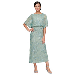 SL Fashions 9196478 Formal Mother of the Bride Tea Length Dress