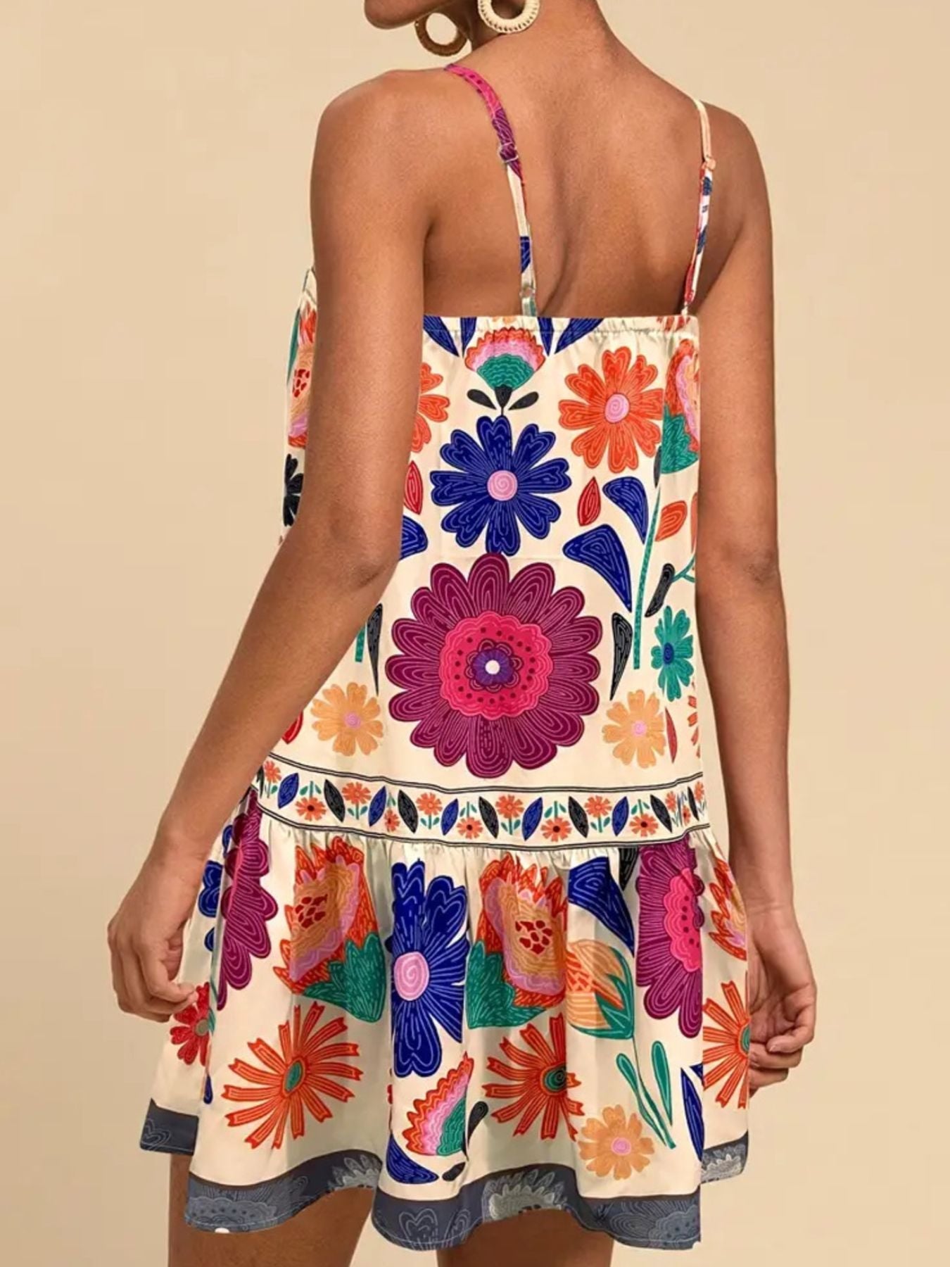 Hazel Blues® |  Floral Print Sleeveless Mini Dress