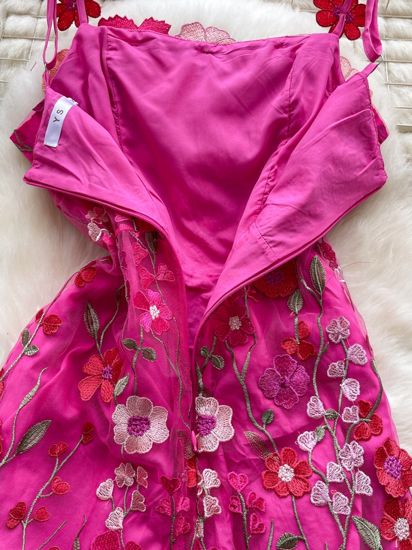 Hazel Blues® |  Floral Tie Waist Mini Dress