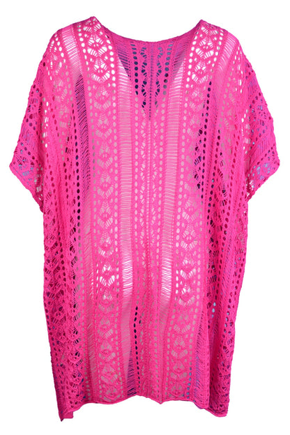 Hazel Blues® | Cutout V-Neck Cover-Up with Tassel