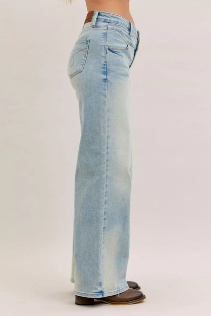 Hazel Blues® |  Judy Blue High Waist Column Straight Jeans