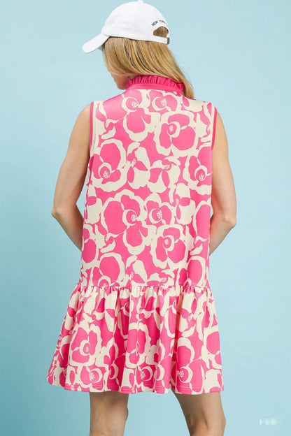 Hazel Blues® |  Umgee Floral Sleeveless Tiered Dress