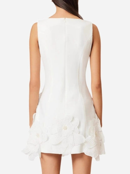Hazel Blues® |  Flower Round Neck Sleeveless Dress