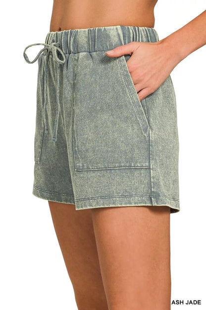 Hazel Blues® |  Zenana Premium Cotton Washed Sleeveless Top & Shorts Set