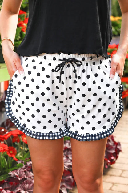 Hazel Blues® |  Pink Lemonade Ruffle Shorts