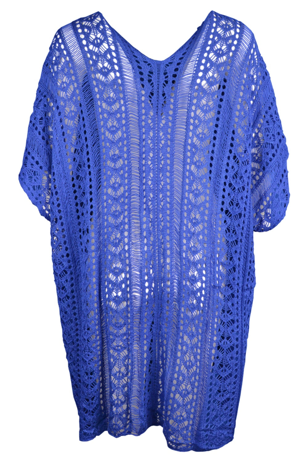Hazel Blues® | Cutout V-Neck Cover-Up with Tassel
