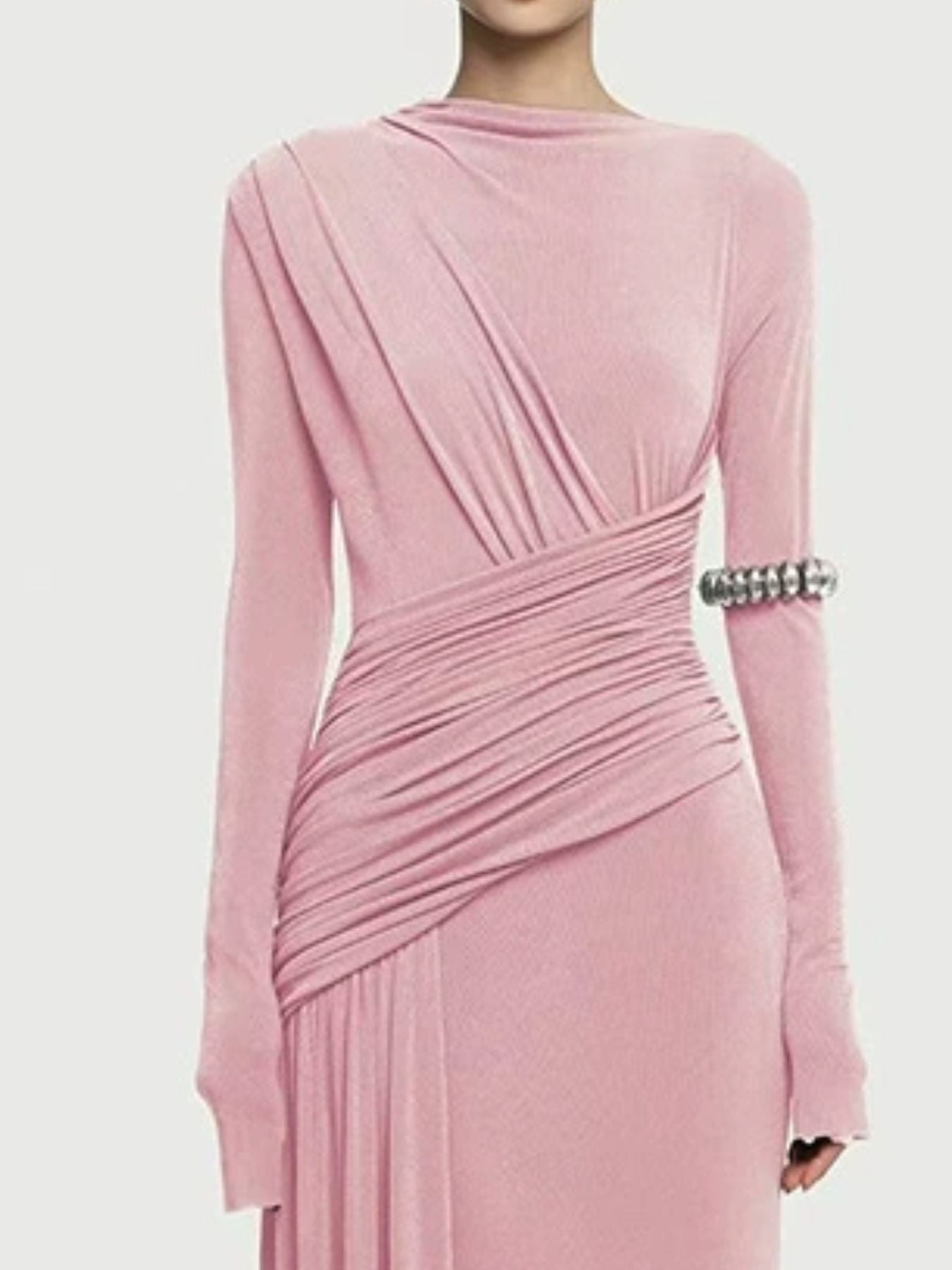 Hazel Blues® |  Ruched Long Sleeve Maxi Dress