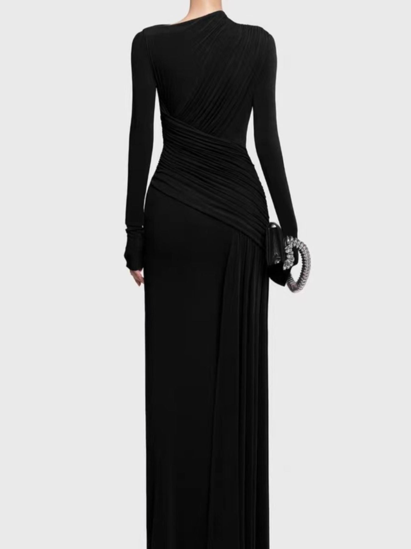 Hazel Blues® |  Ruched Long Sleeve Maxi Dress