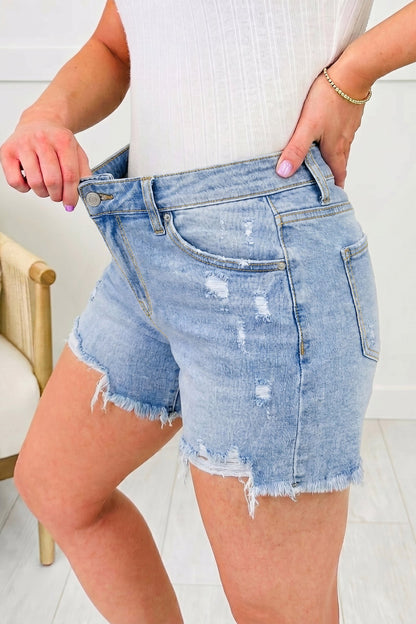 Hazel Blues® |  Weekend Edge Denim Shorts
