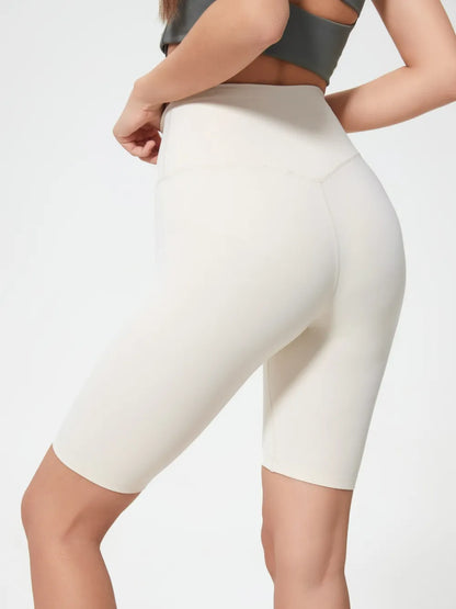 Hazel Blues® |  Millennia High Rise Wide Waistband Active Shorts