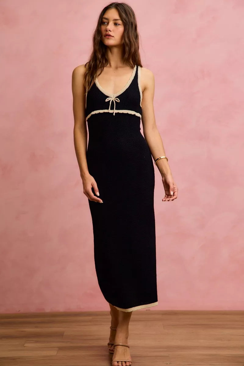 Hazel Blues® |  SO ME Knit Sweater Maxi Sleeveless Bodycon Resort Dress
