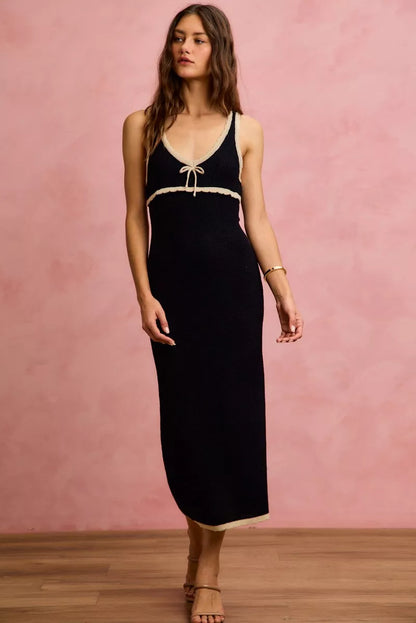 Hazel Blues® |  SO ME Knit Sweater Maxi Sleeveless Bodycon Resort Dress