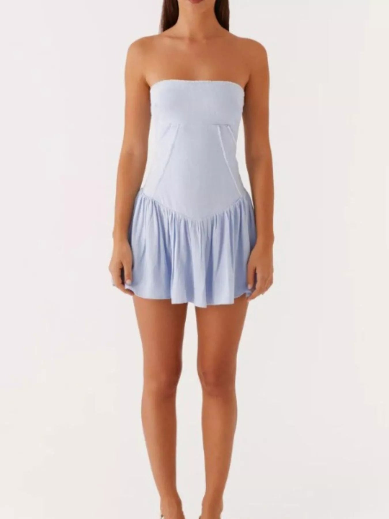 Hazel Blues® |  Lace Up Back Tube Dress