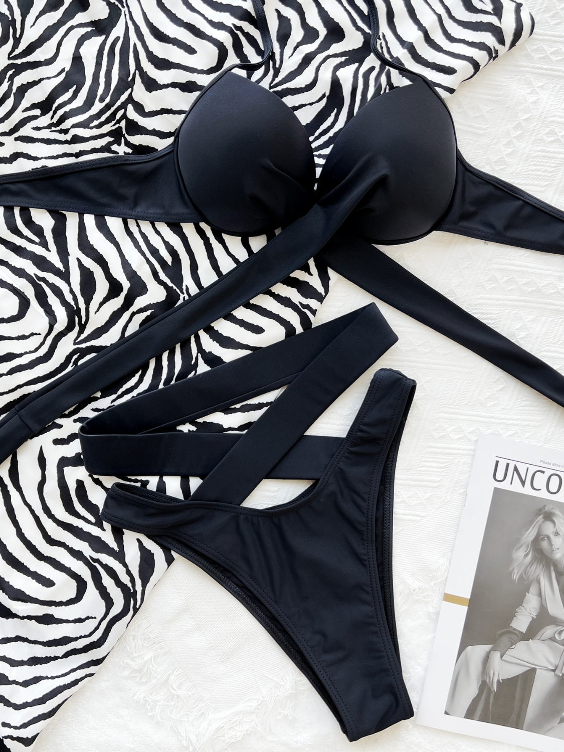 Hazel Blues® | Crisscross Halter Neck Bikini Set