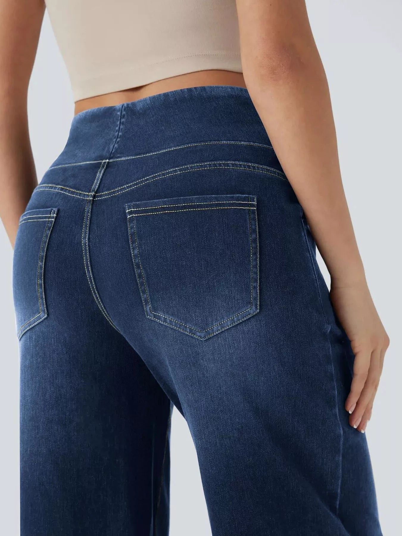 Hazel Blues® |  High-Waisted Wide Leg Jeans