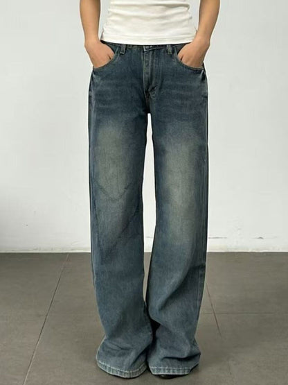 Hazel Blues® |  Vintage Wash Wide Leg Jeans