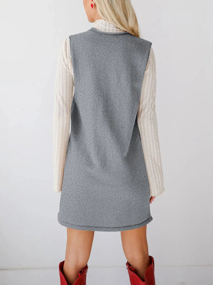 Hazel Blues® |  Sleeveless Knit Dress with Pockets