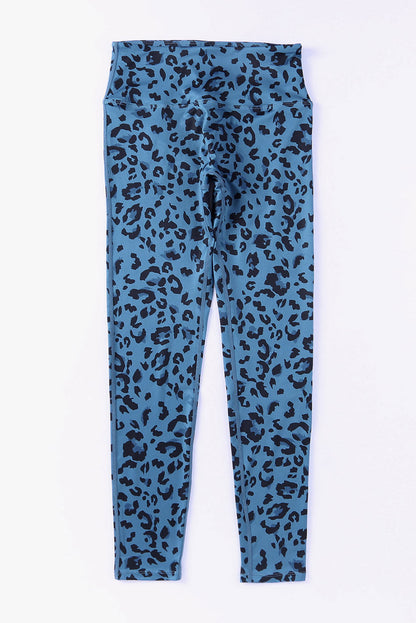 Hazel Blues® |  Leopard Print Wide Waistband Leggings