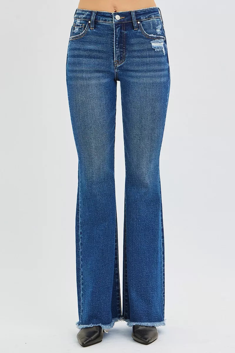 Hazel Blues® |  RISEN High Rise Flare Jeans