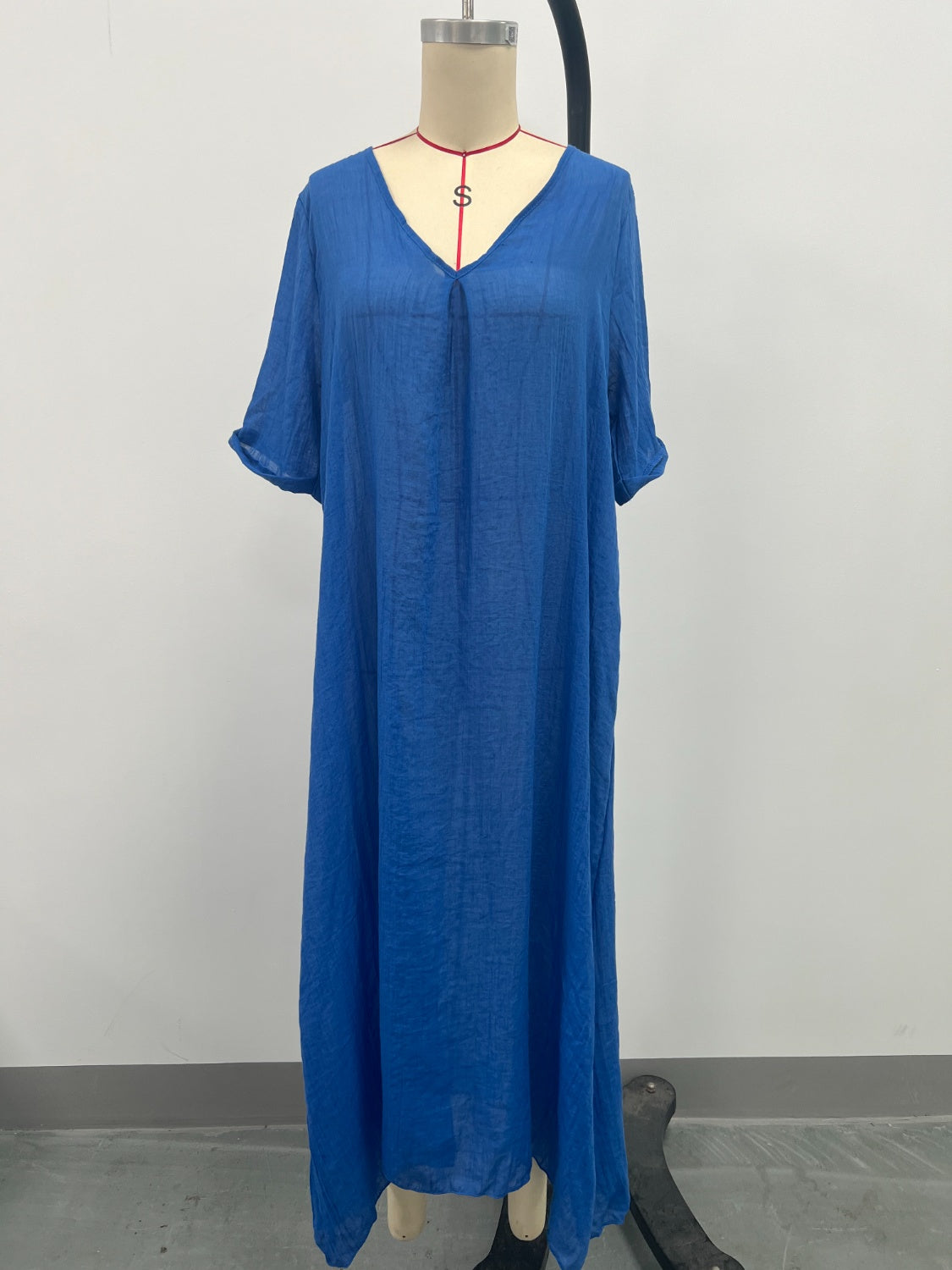 Hazel Blues® | V-Neck Short Sleeve Midi Dress