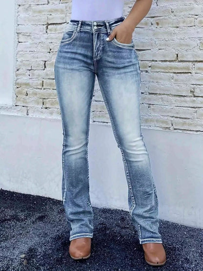 Hazel Blues® |  High Waist Bootcut Jeans