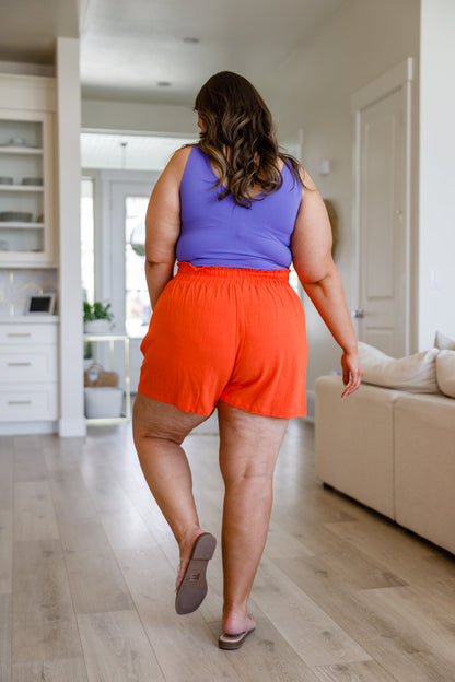 Hazel Blues® | A Little Lazy High Rise Linen Shorts