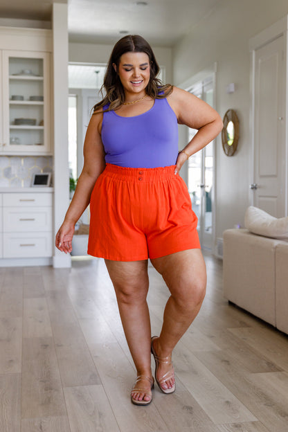 Hazel Blues® | A Little Lazy High Rise Linen Shorts