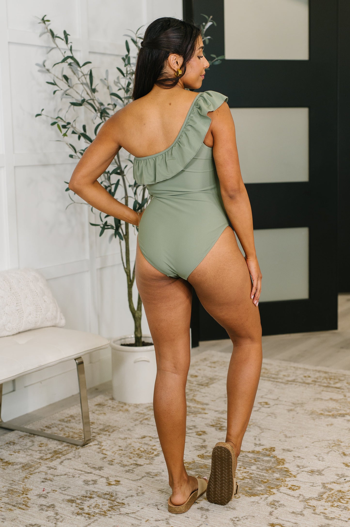 Hazel Blues® | A Tan Line Happiness One Piece Swim Suit