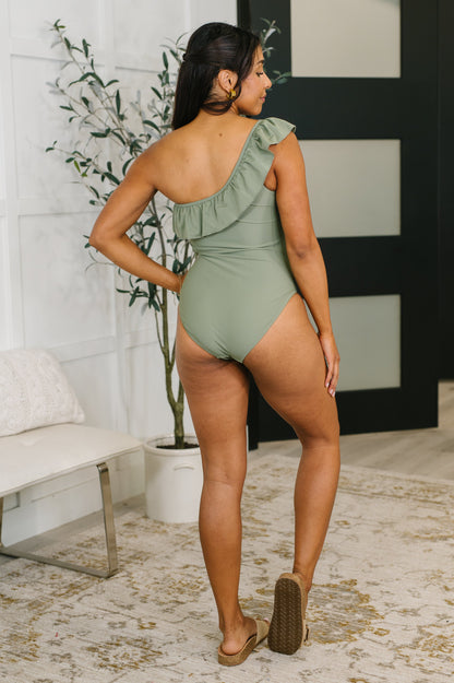 Hazel Blues® | A Tan Line Happiness One Piece Swim Suit