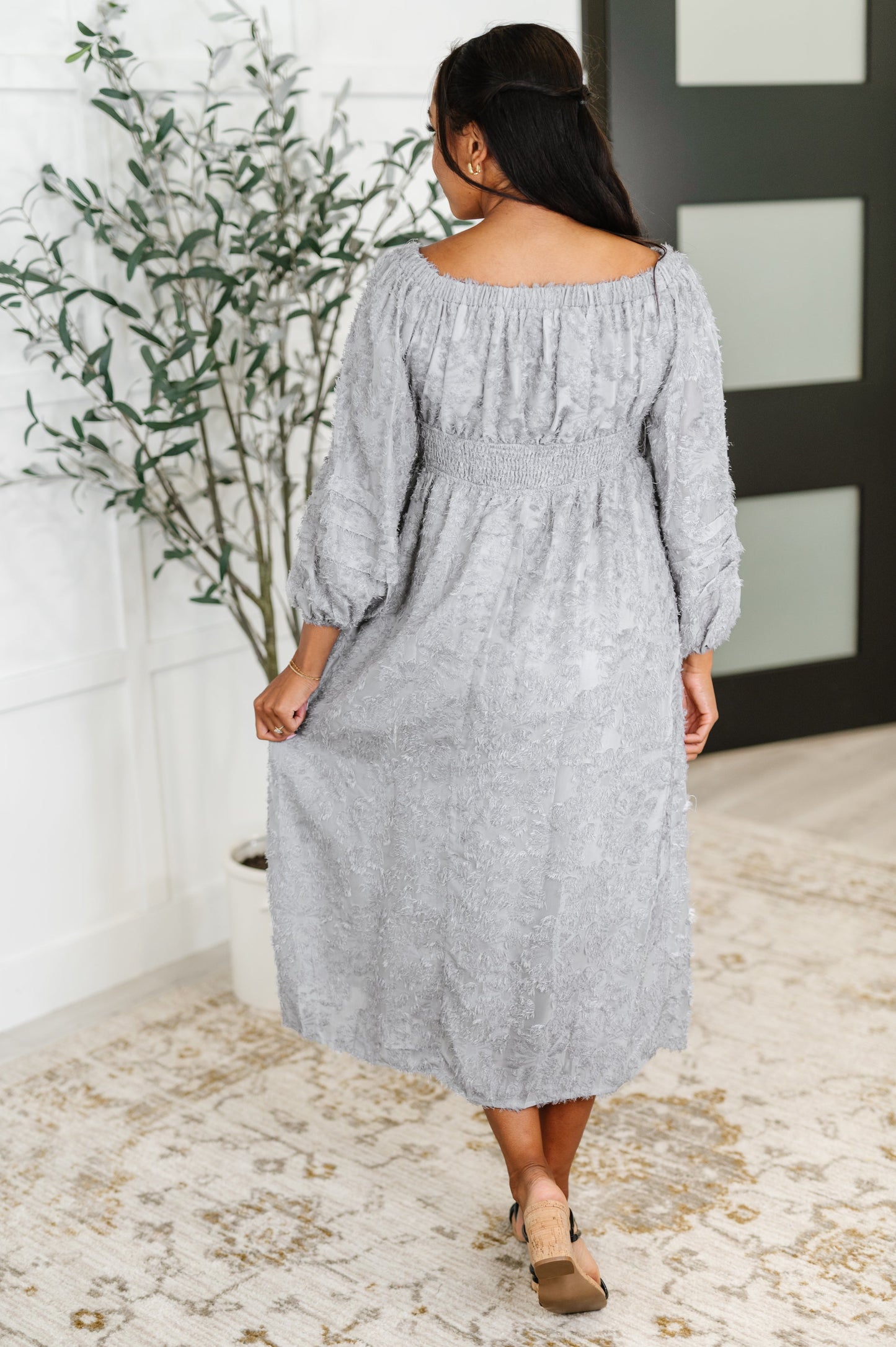 Hazel Blues® |  All Is Well Dress In Opal Gray
