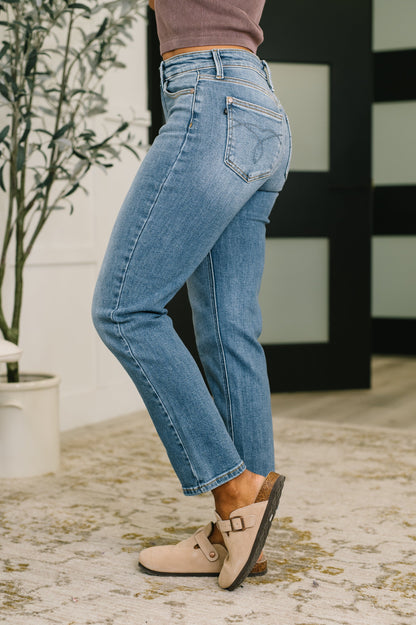 Hazel Blues® |  Amelia High Waist Ankle Straight