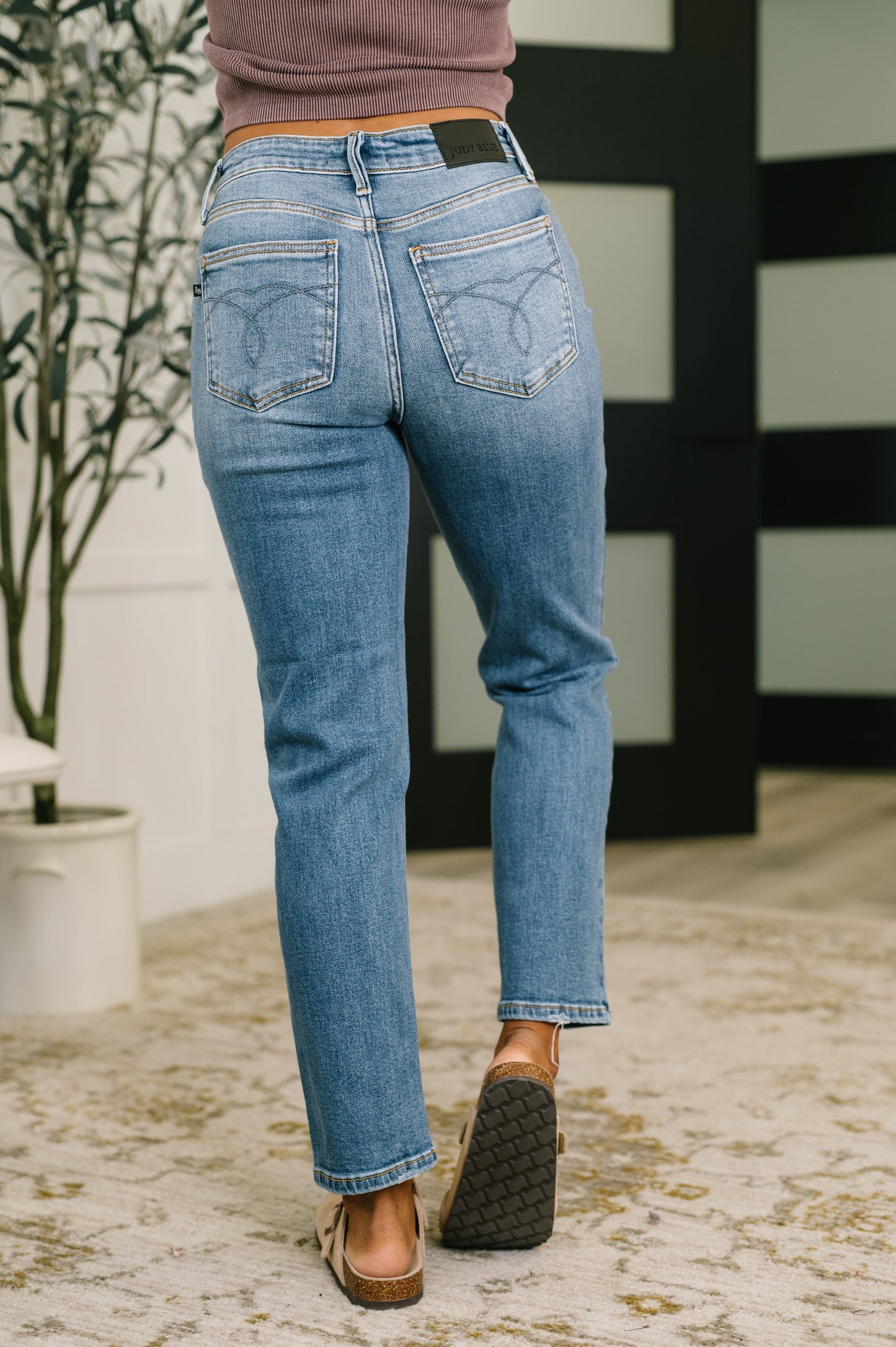 Hazel Blues® |  Amelia High Waist Ankle Straight