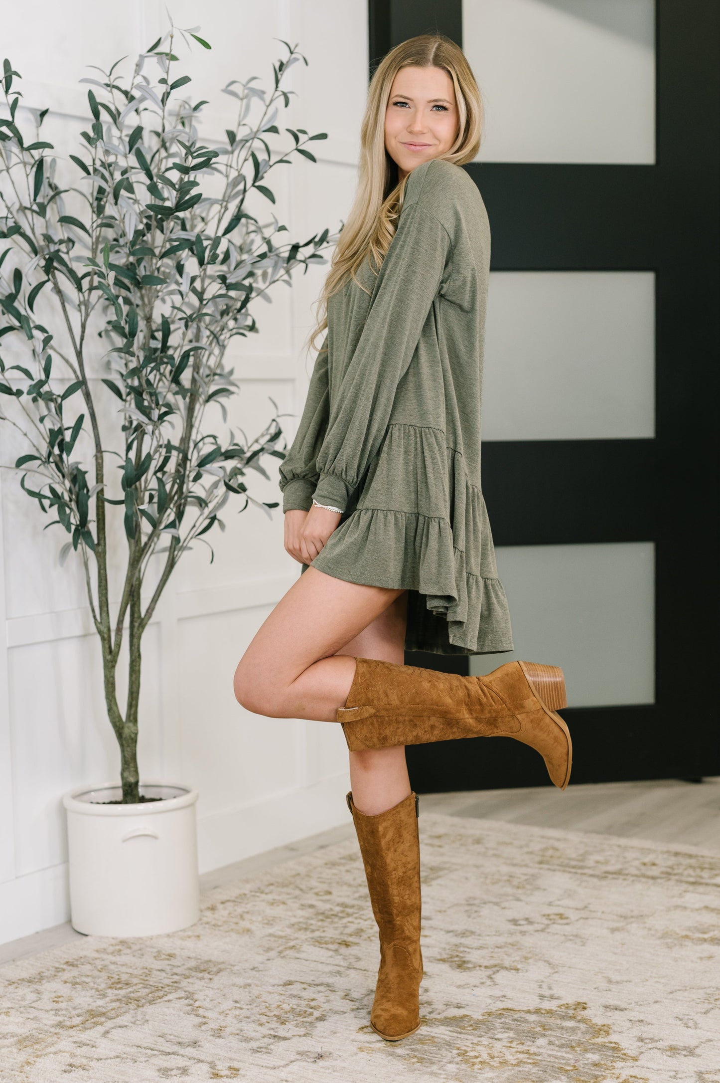 Hazel Blues® |  Autumn Breeze Long Sleeve Knit Dress