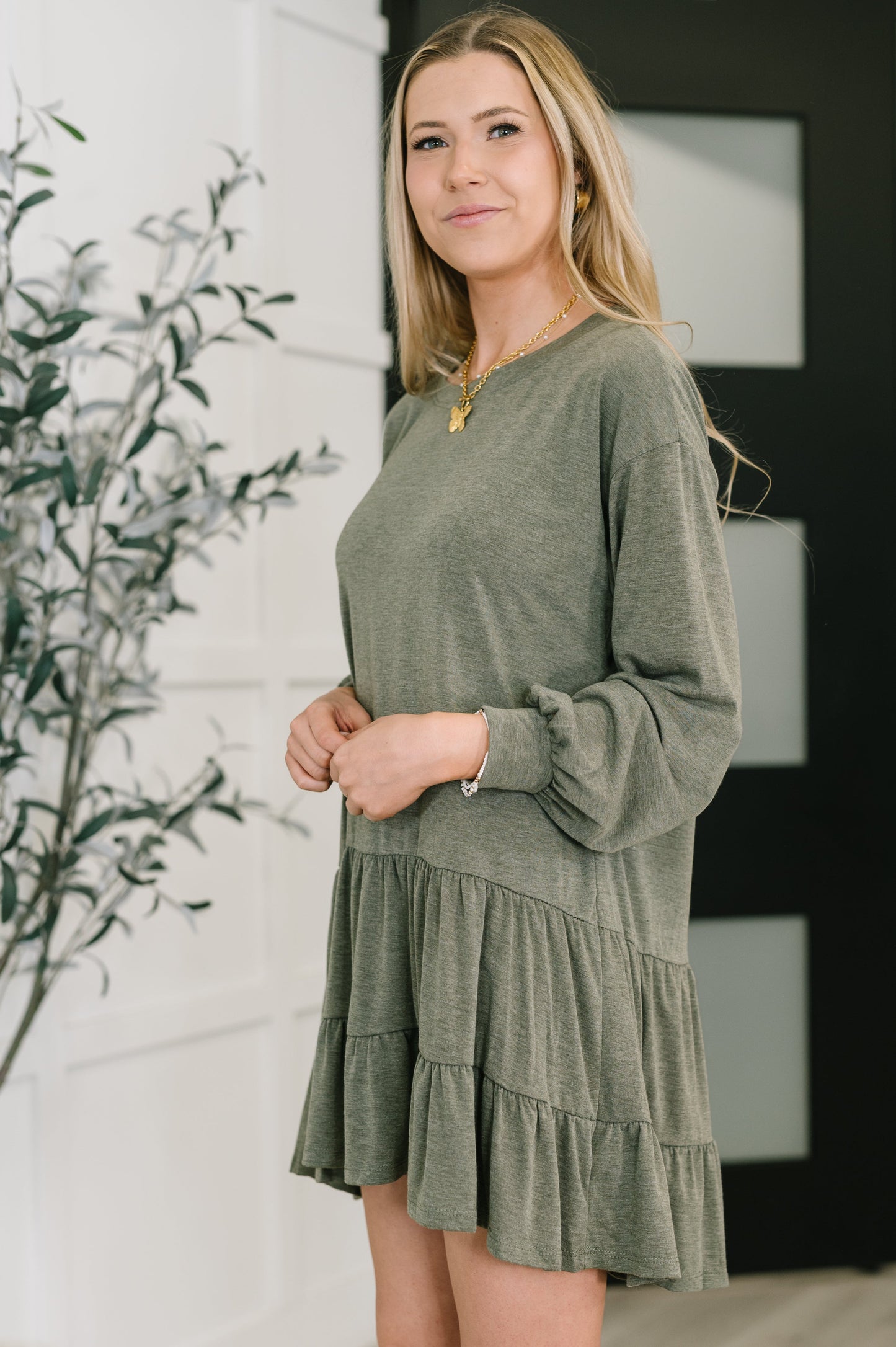 Hazel Blues® |  Autumn Breeze Long Sleeve Knit Dress