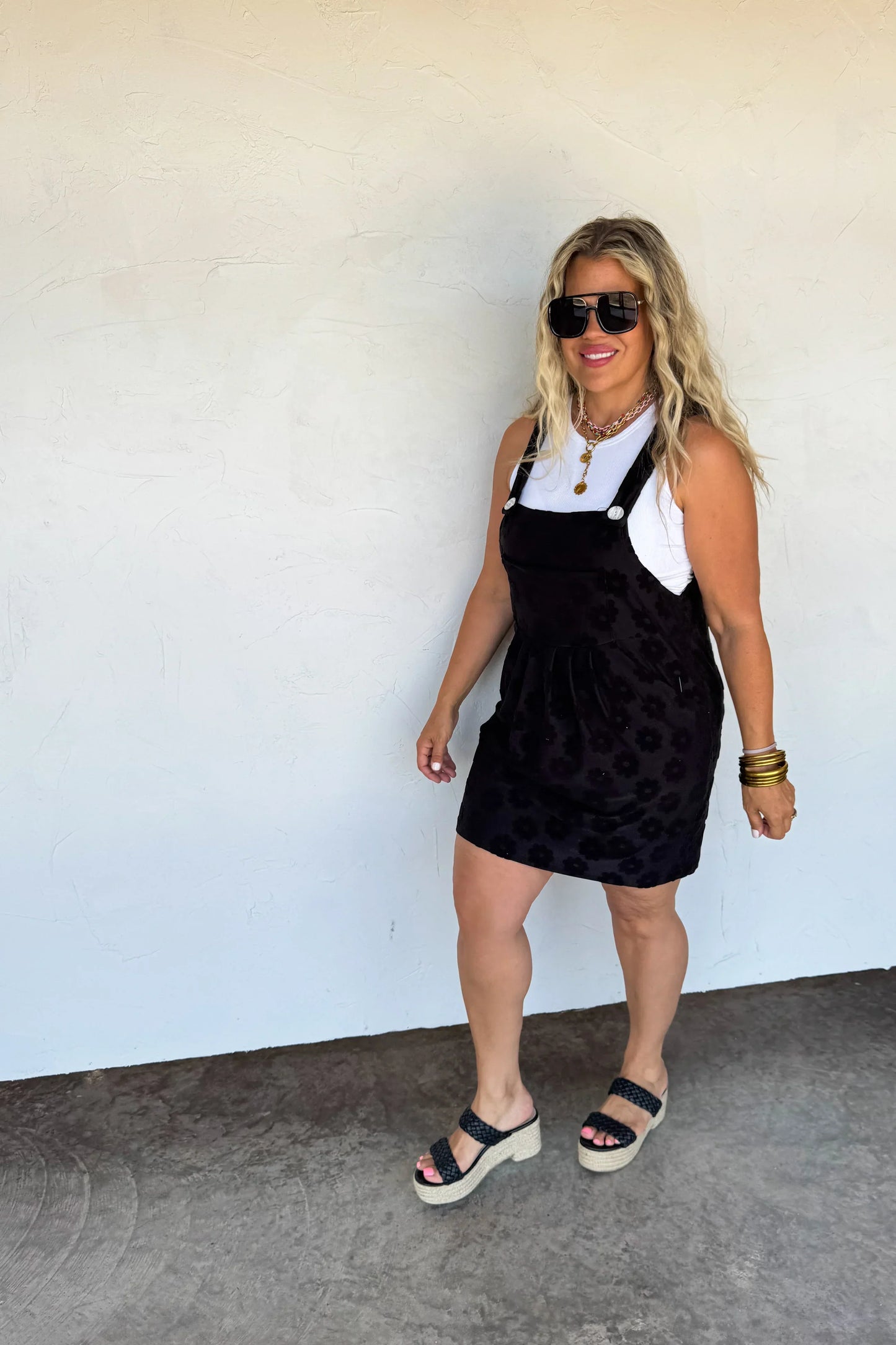 Hazel Blues® |  Sunshine & Daisies Overall Dress
