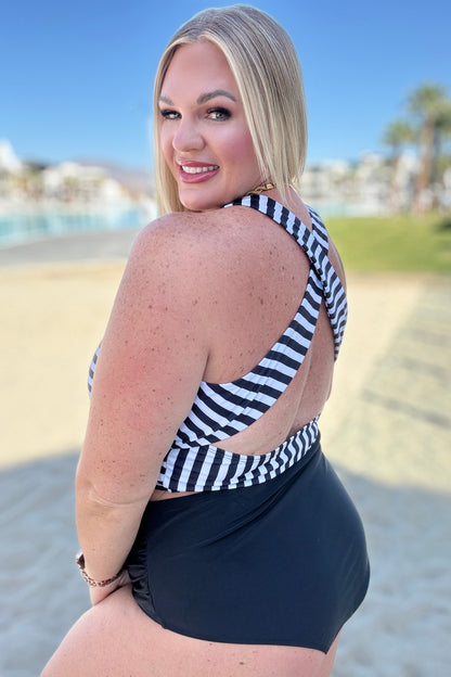 Hazel Blues® | Belize High Waisted Swim Bottoms