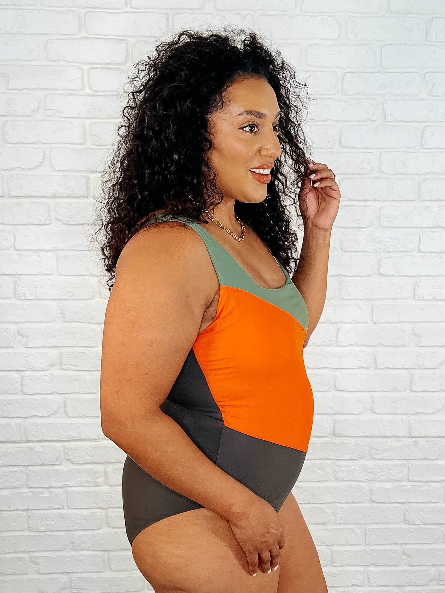 Hazel Blues® | Cape Town Asymmetrical Stripe Swimsuit