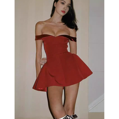 Tube Top Slim A-line Dress