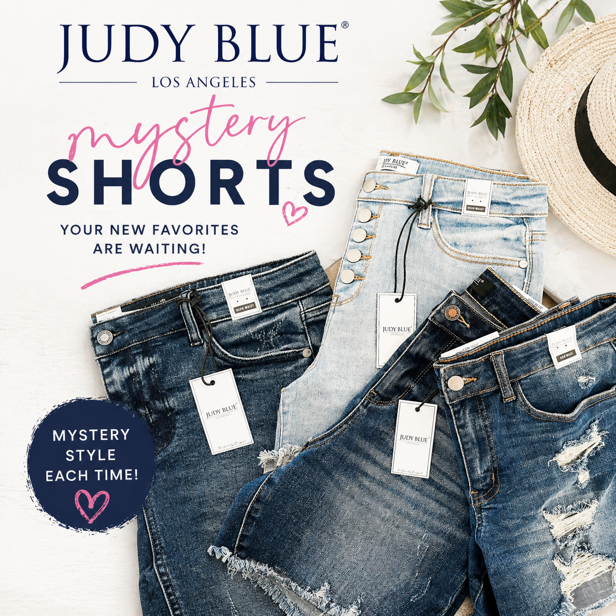Hazel Blues® |  JUDY BLUE MYSTERY SHORTS