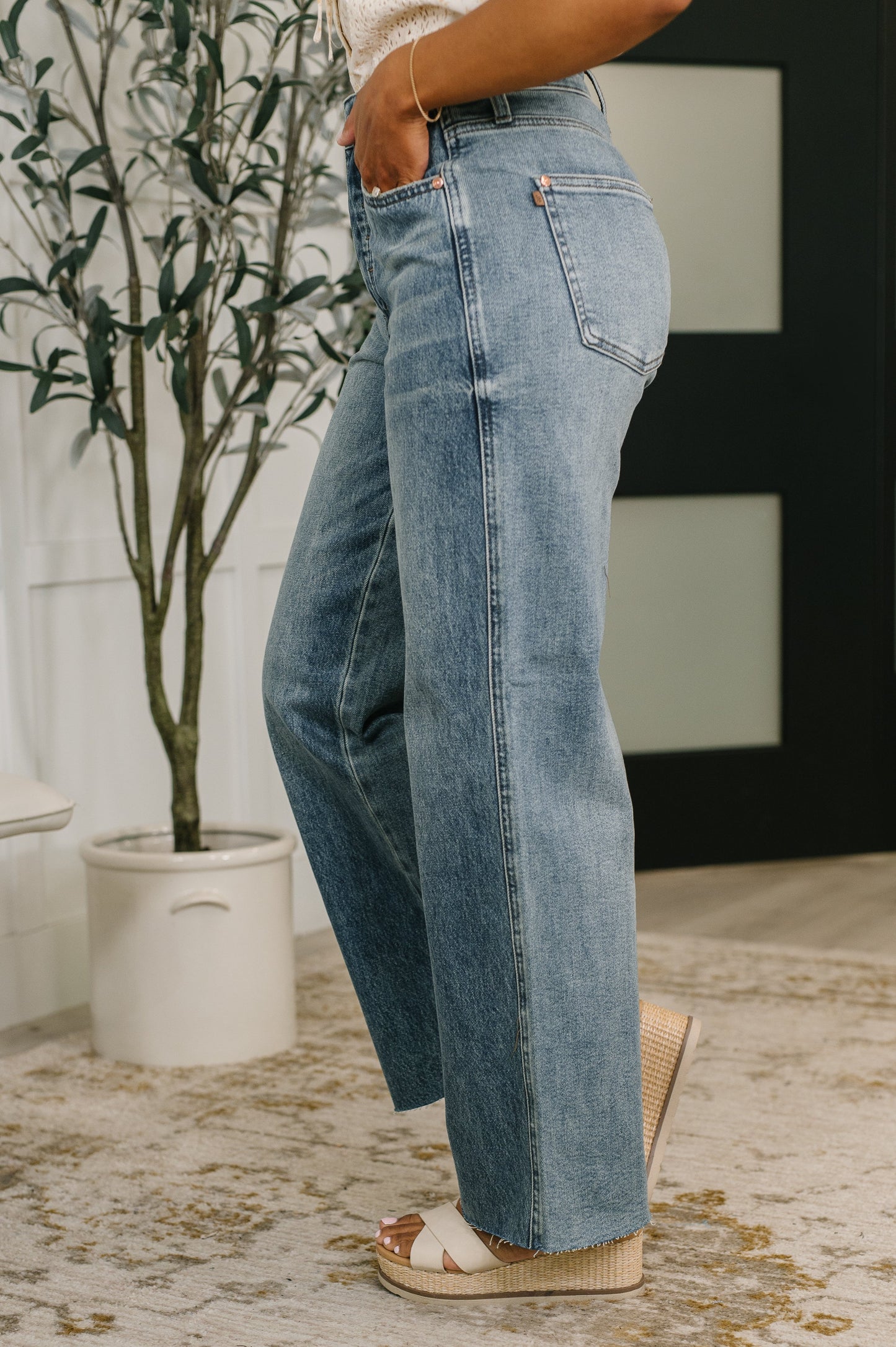 Hazel Blues® |  Ciera High Waist Rigid Magic Wihelmina Baggy