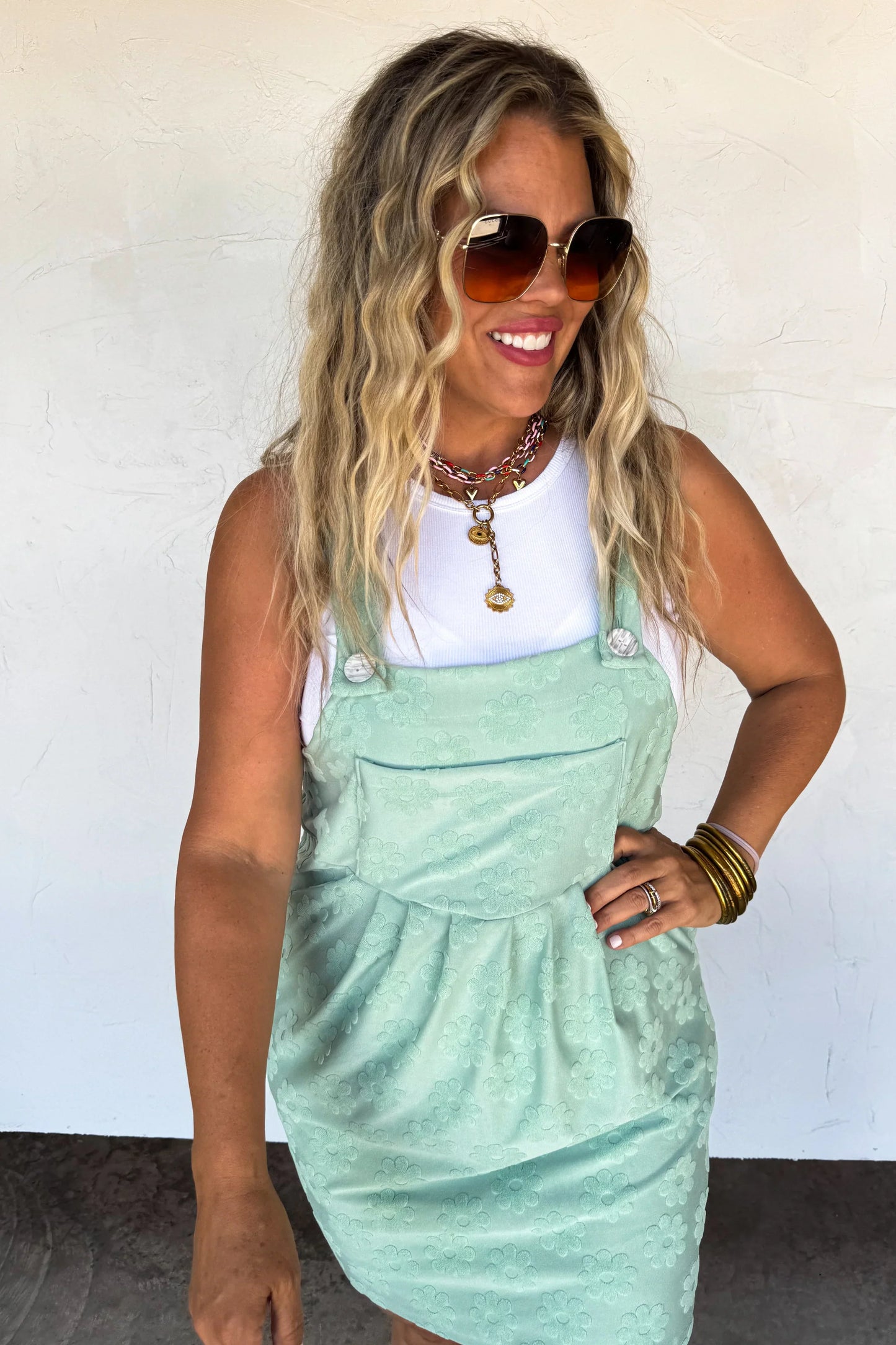 Hazel Blues® |  Sunshine & Daisies Overall Dress
