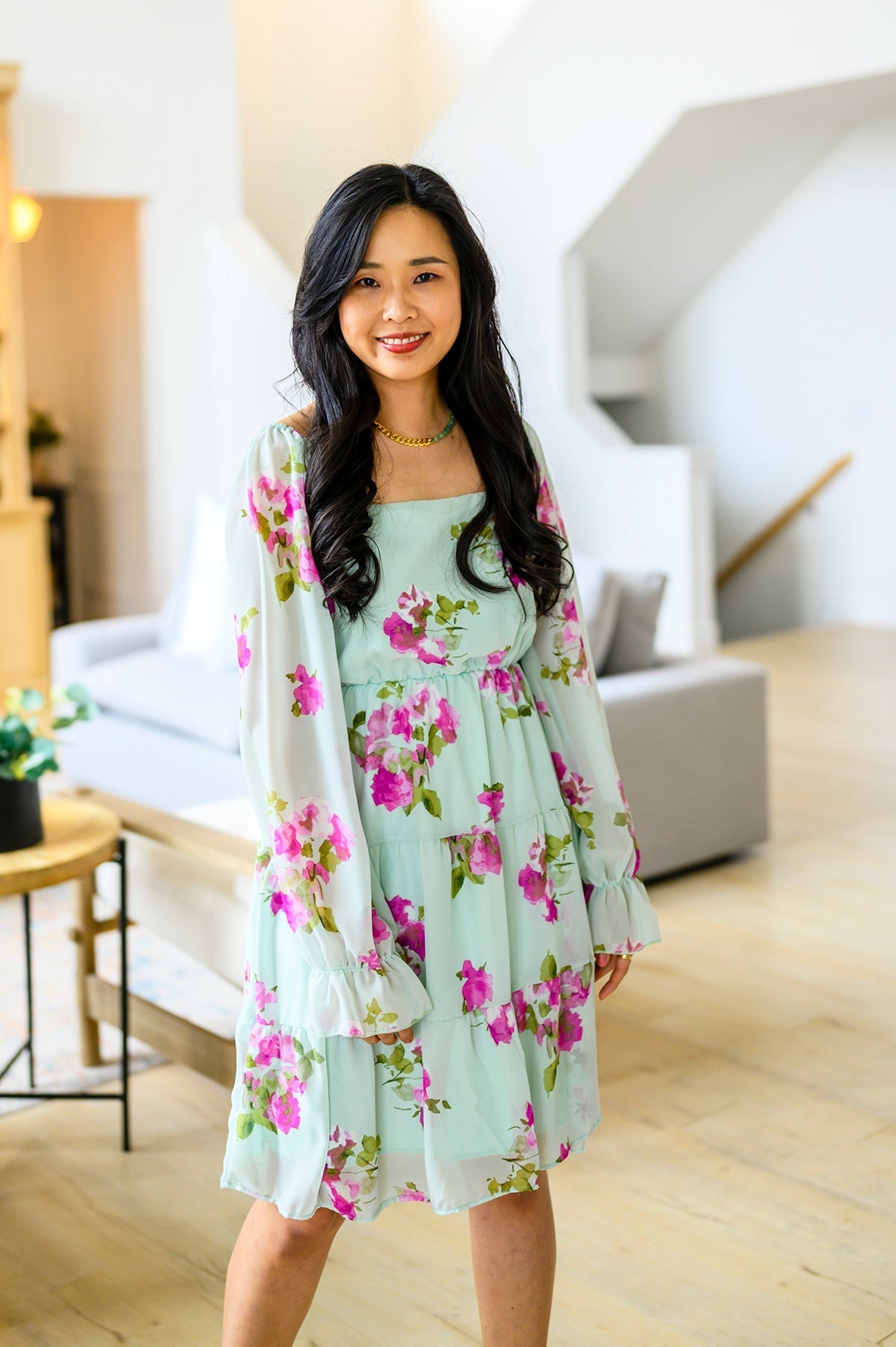 Hazel Blues® |  Delightfully Yours Floral Dress