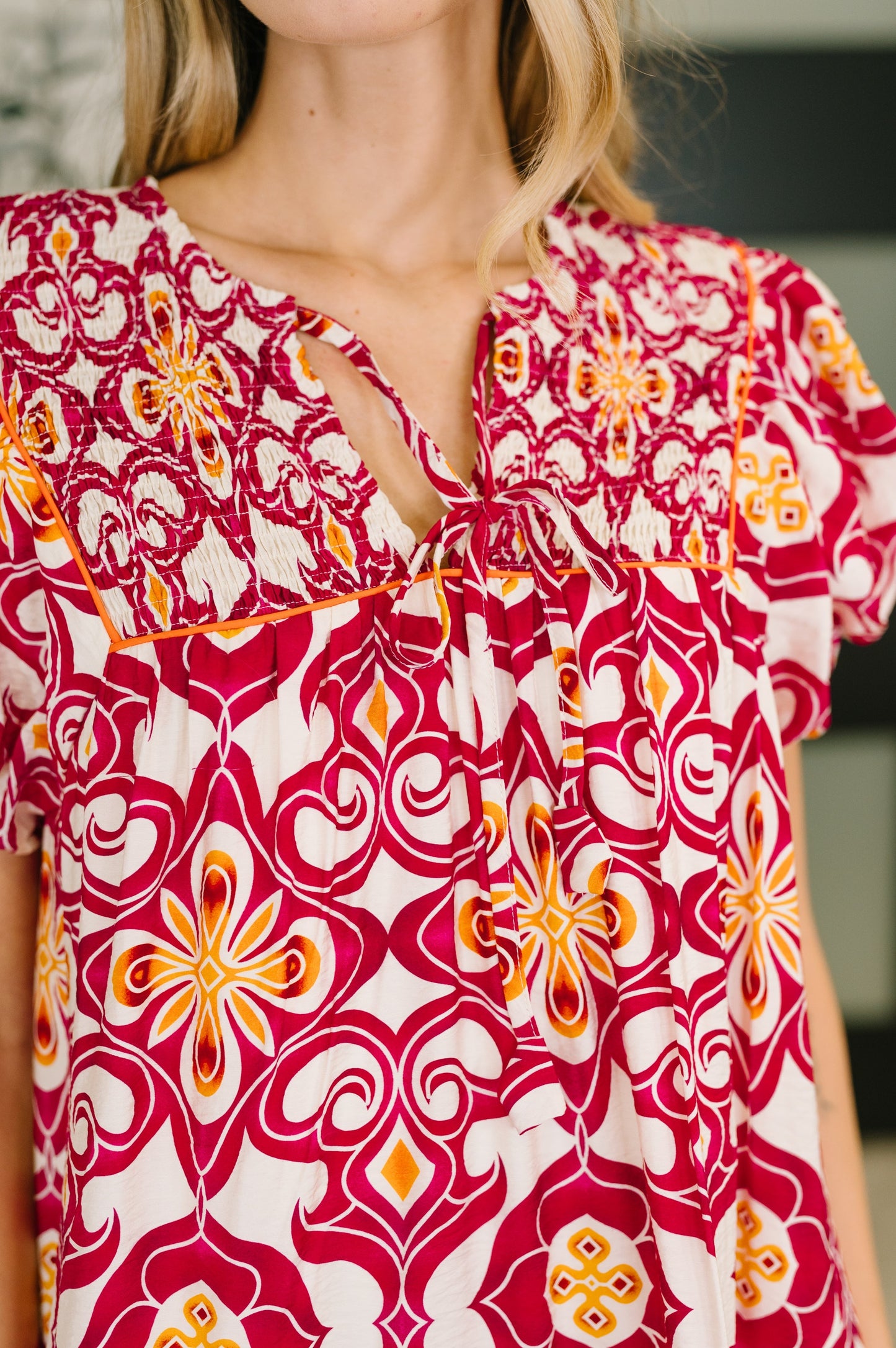 Hazel Blues® |  Don't You Go Away Balloon Sleeve Dress