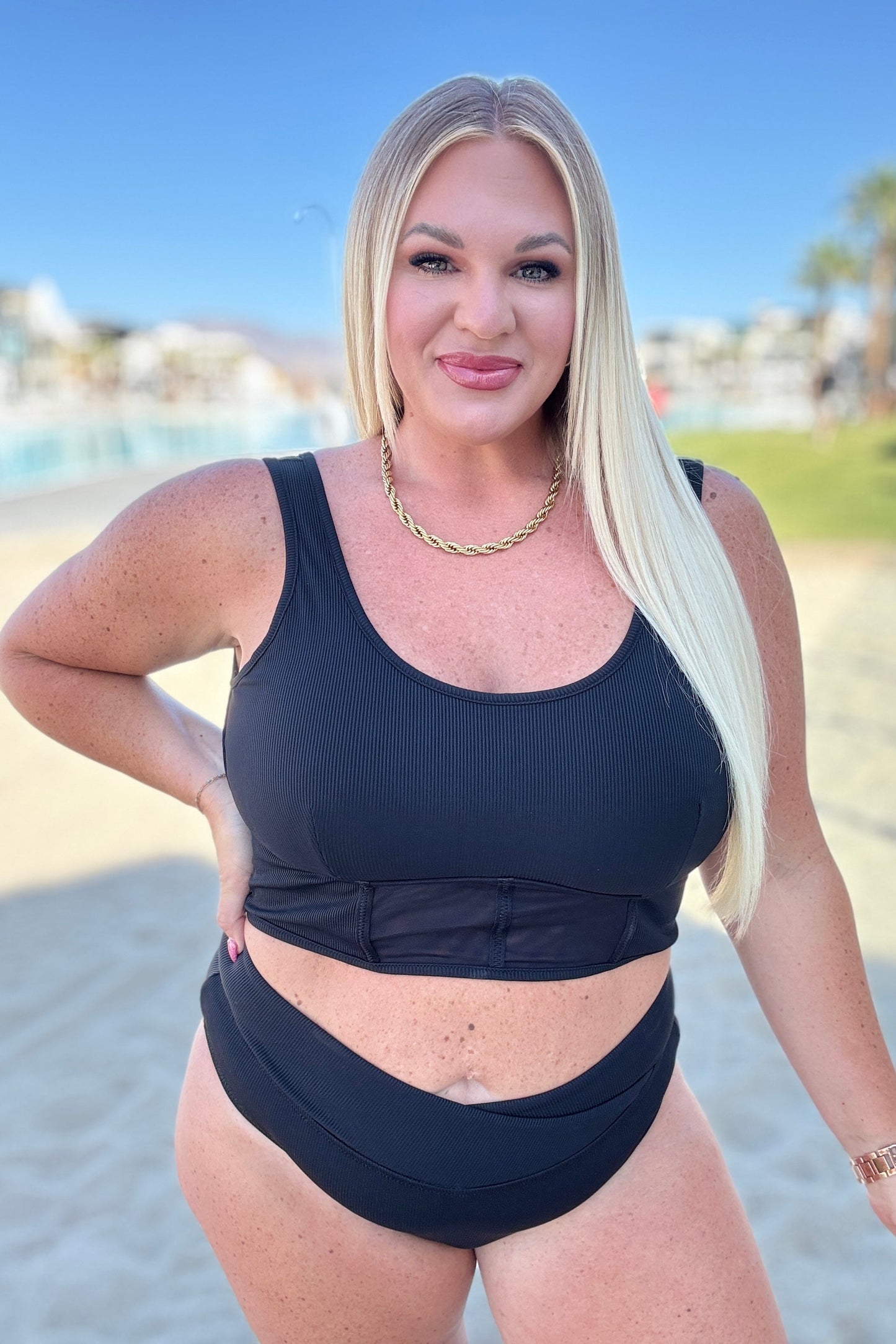 Hazel Blues® | Down the Block, On A Beach Two Piece Swimsuit