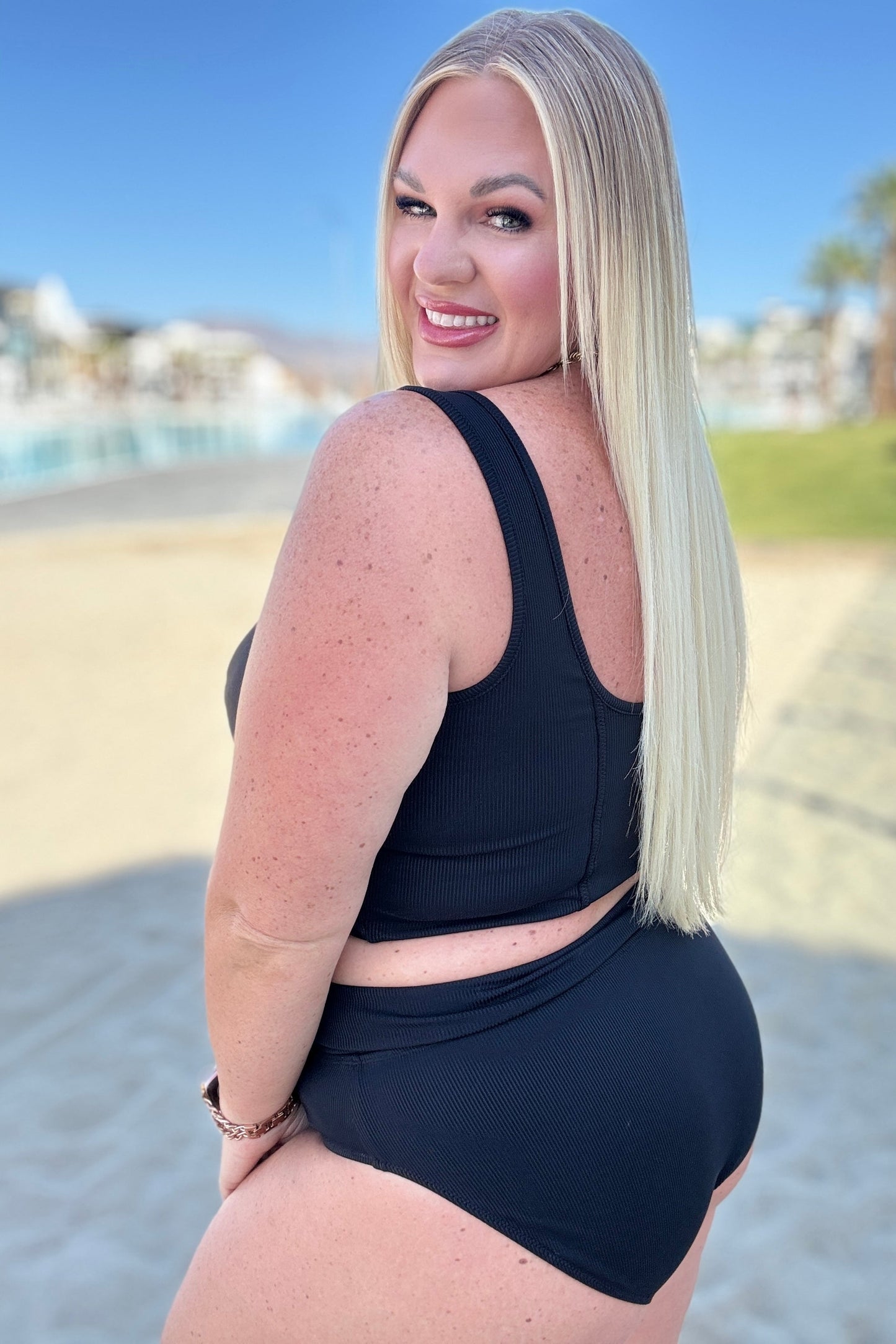 Hazel Blues® | Down the Block, On A Beach Two Piece Swimsuit