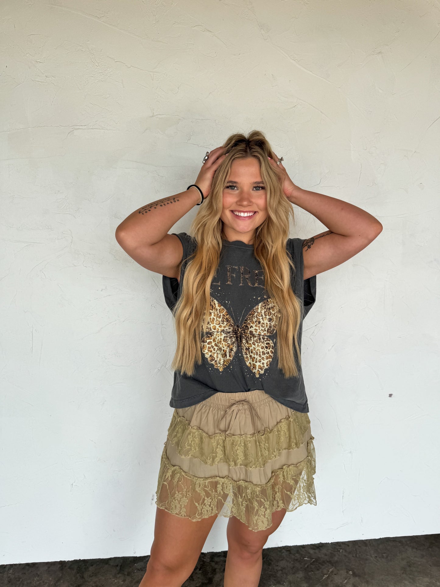Hazel Blues® |  WILD HONEY LACE SKIRT