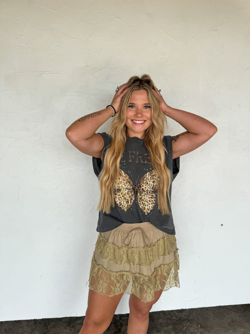 Hazel Blues® |  WILD HONEY LACE SKIRT